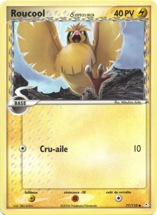 Roucool δ 77 — EX Holon Phantoms (French Pokémon TCG card)