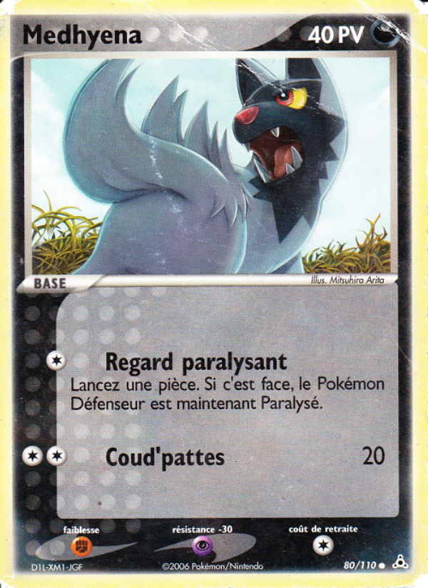 Medhyena 80 — EX Holon Phantoms (French Pokémon TCG card)