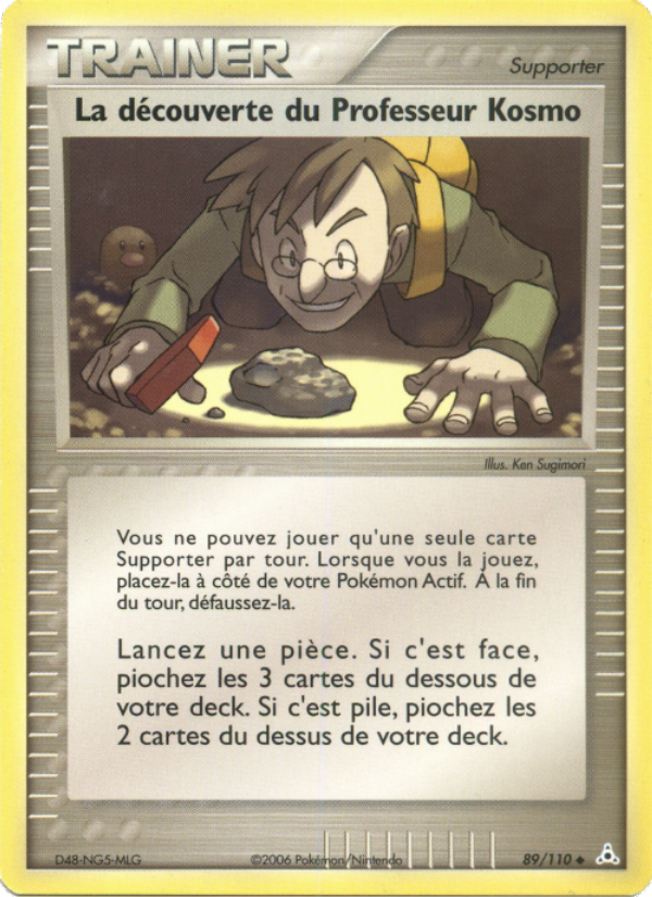 La découverte du Professeur Kosmo 89 — EX Holon Phantoms (French Pokémon TCG card)