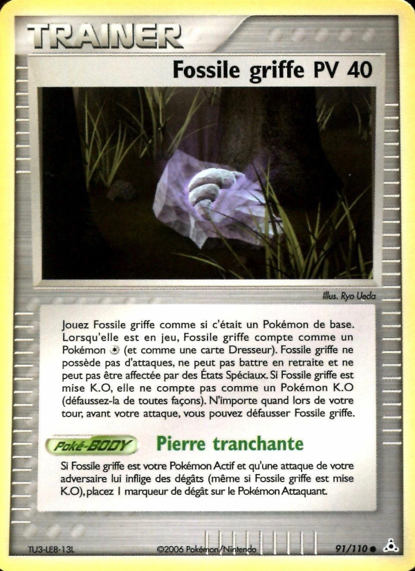 Fossile griffe 91 — EX Holon Phantoms (French Pokémon TCG card)