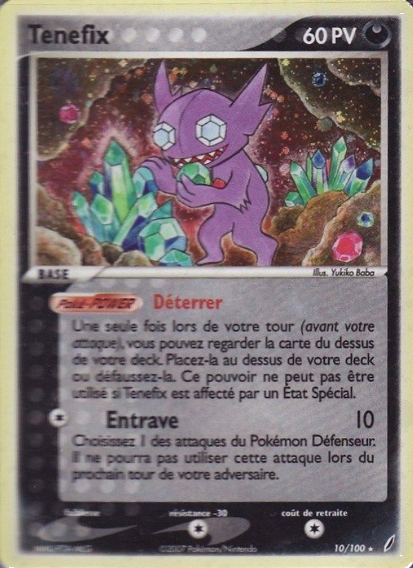 Tenefix 10 — EX Crystal Guardians (French Pokémon TCG card)