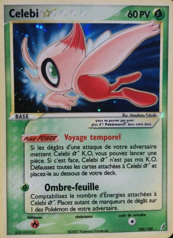 Celebi 100 — EX Crystal Guardians (French Pokémon TCG card)