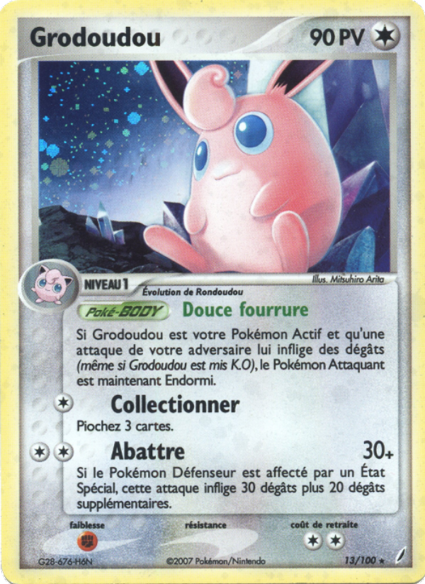 Grodoudou 13 — EX Crystal Guardians (French Pokémon TCG card)