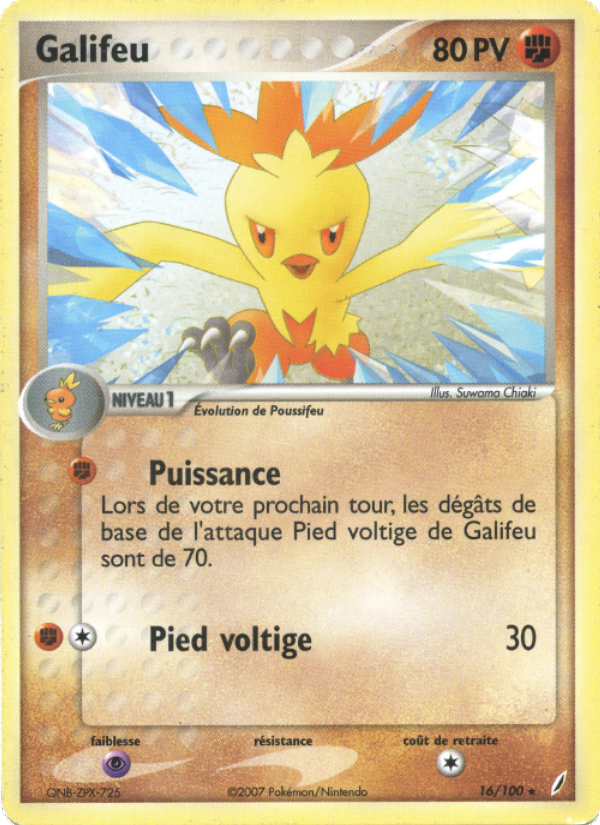 Galifeu 16 — EX Crystal Guardians (French Pokémon TCG card)
