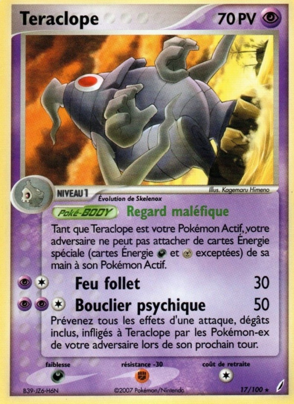Teraclope 17 — EX Crystal Guardians (French Pokémon TCG card)