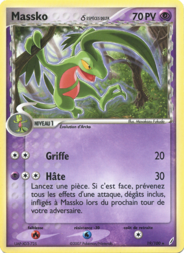 Massko δ 19 — EX Crystal Guardians (French Pokémon TCG card)