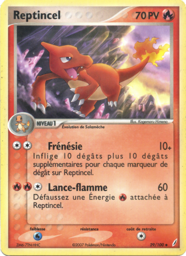 Reptincel 29 — EX Crystal Guardians (French Pokémon TCG card)