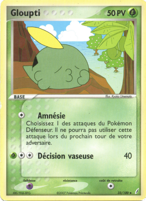 Gloupti 33 — EX Crystal Guardians (French Pokémon TCG card)