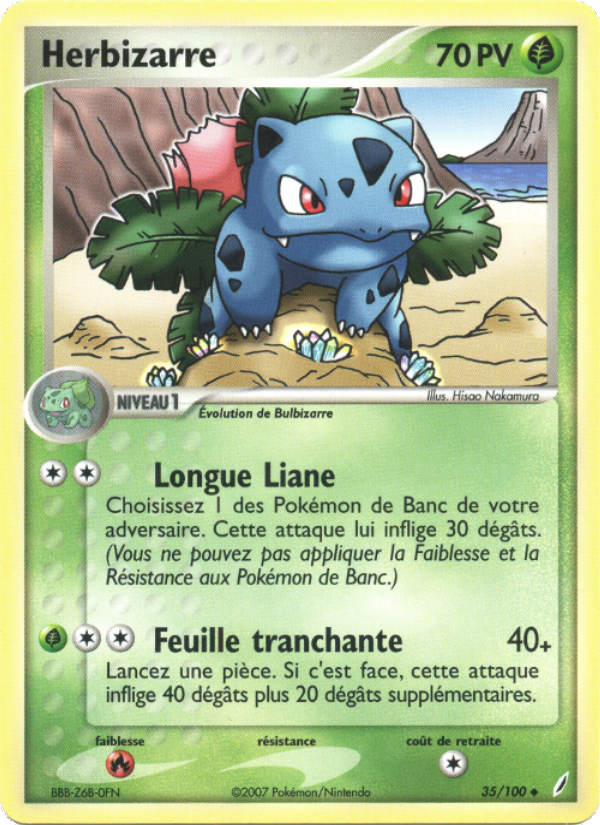Herbizarre 35 — EX Crystal Guardians (French Pokémon TCG card)