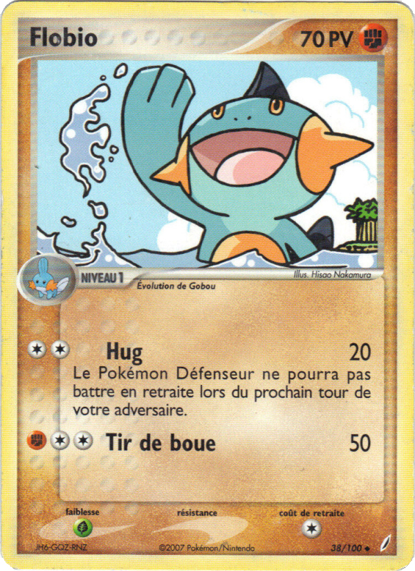 Flobio 38 — EX Crystal Guardians (French Pokémon TCG card)