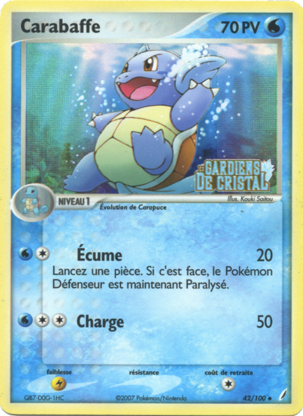 Carabaffe 42 — EX Crystal Guardians (French Pokémon TCG card)