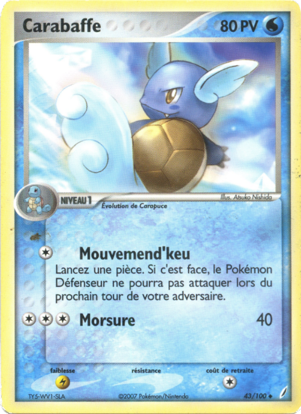 Carabaffe 43 — EX Crystal Guardians (French Pokémon TCG card)