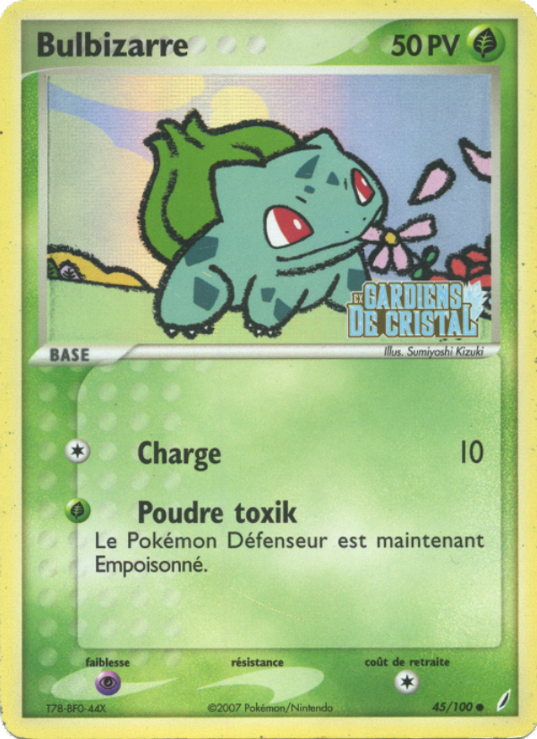 Bulbizarre 45 — EX Crystal Guardians (French Pokémon TCG card)