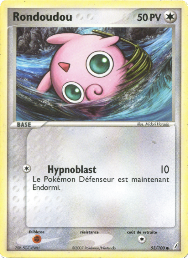 Rondoudou 53 — EX Crystal Guardians (French Pokémon TCG card)