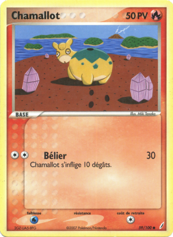 Chamallot 59 — EX Crystal Guardians (French Pokémon TCG card)
