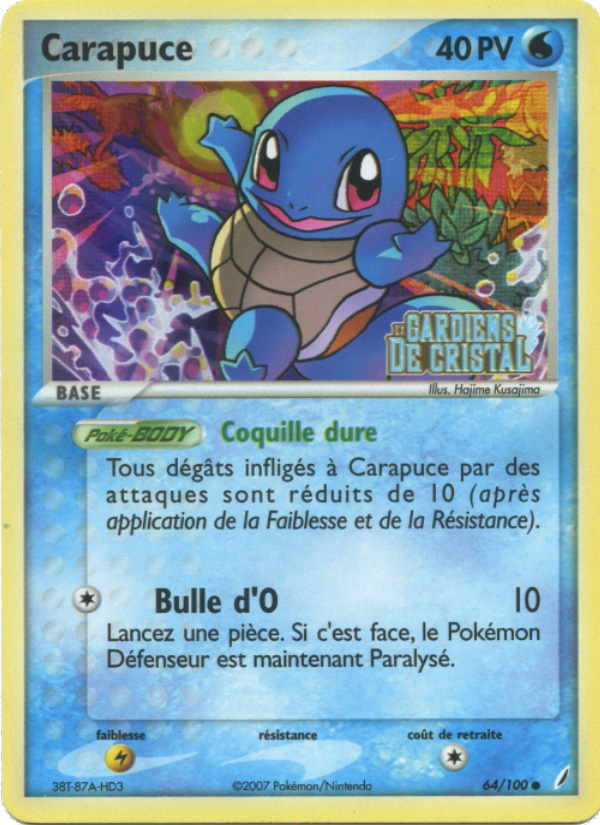 Carapuce 64 — EX Crystal Guardians (French Pokémon TCG card)