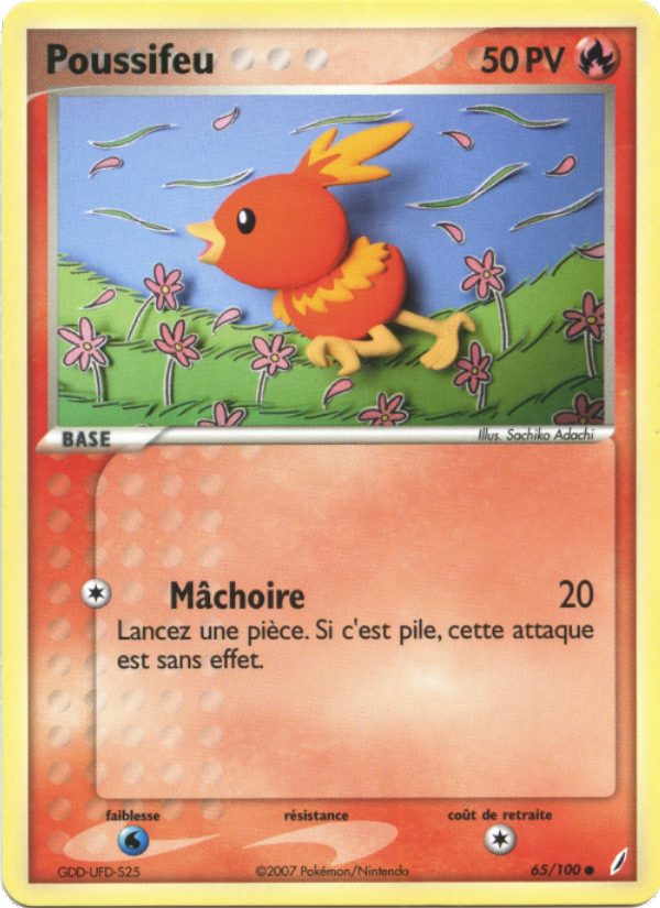 Poussifeu 65 — EX Crystal Guardians (French Pokémon TCG card)