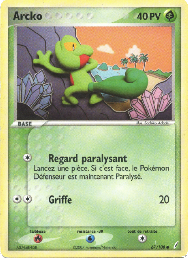 Arcko 67 — EX Crystal Guardians (French Pokémon TCG card)