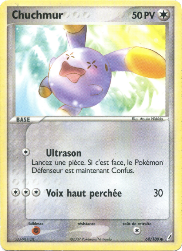 Chuchmur 69 — EX Crystal Guardians (French Pokémon TCG card)