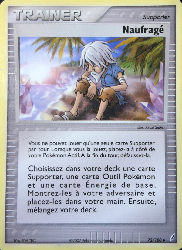 Naufragé 72 — EX Crystal Guardians (French Pokémon TCG card)