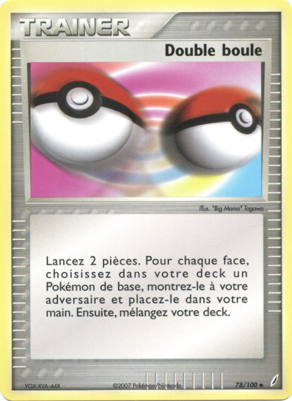 Double boule 78 — EX Crystal Guardians (French Pokémon TCG card)