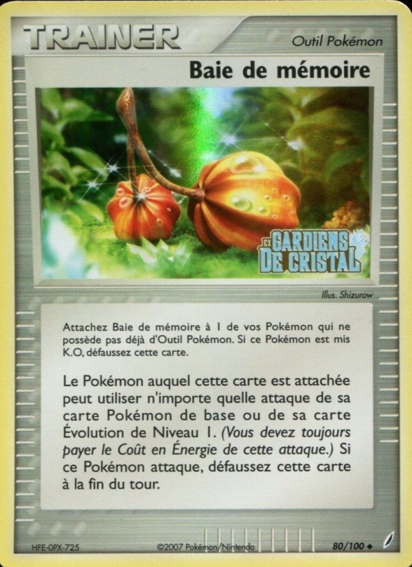 Baie de mémoire 80 — EX Crystal Guardians (French Pokémon TCG card)