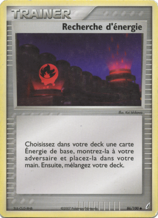 Recherche d'énergie 86 — EX Crystal Guardians (French Pokémon TCG card)