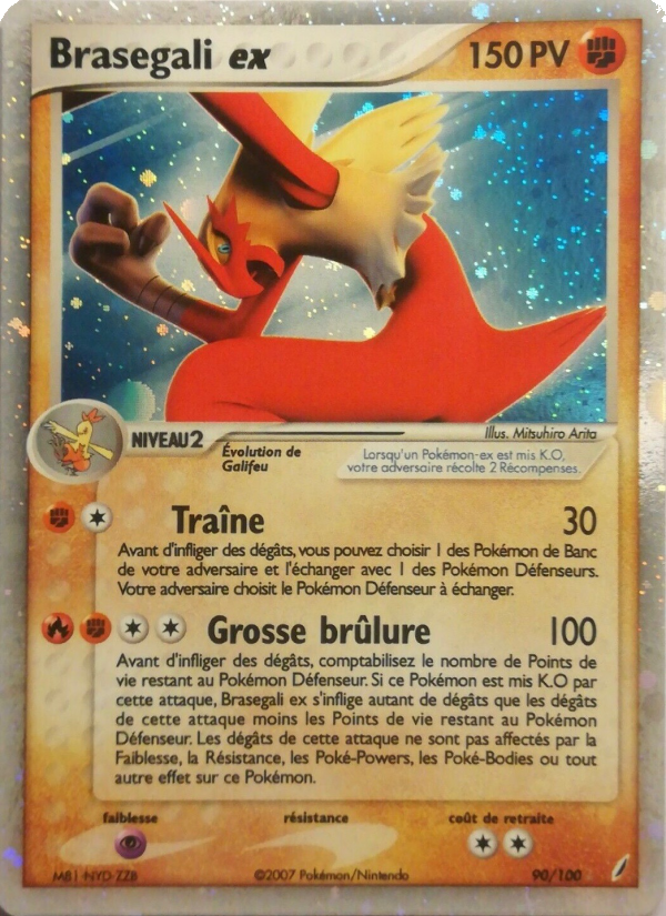 Brasegali ex 90 — EX Crystal Guardians (French Pokémon TCG card)