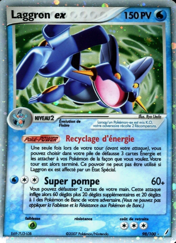 Laggron ex 98 — EX Crystal Guardians (French Pokémon TCG card)