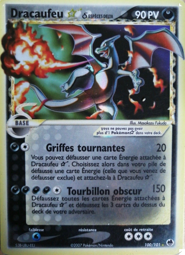 Dracaufeu ☆ δ 100 — EX Dragon Frontiers (French Pokémon TCG card)