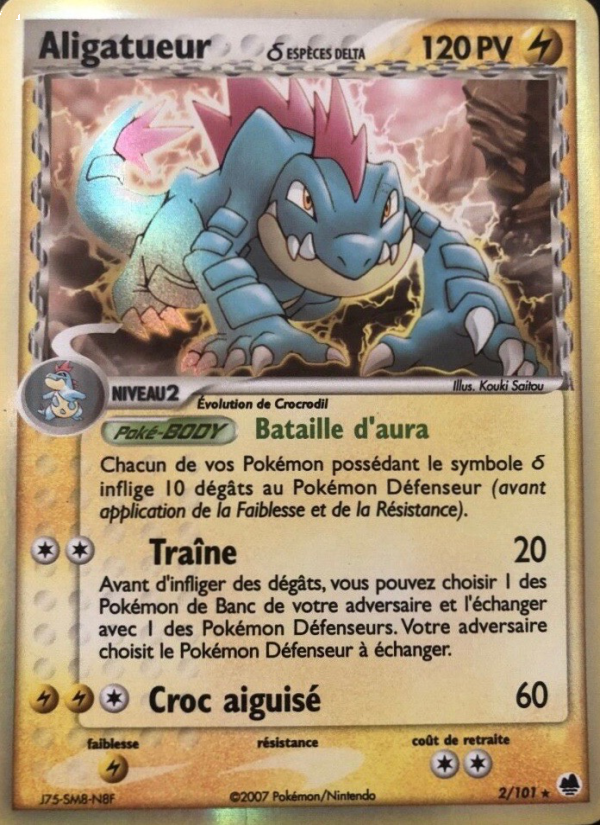 Aligatueur δ 2 — EX Dragon Frontiers (French Pokémon TCG card)