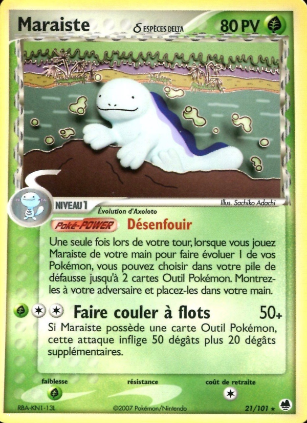 Maraiste δ 21 — EX Dragon Frontiers (French Pokémon TCG card)