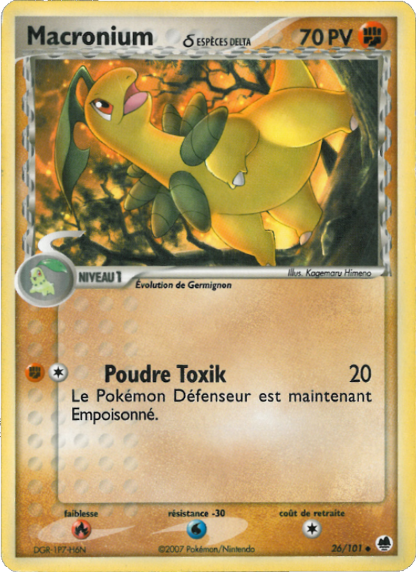 Macronium δ 26 — EX Dragon Frontiers (French Pokémon TCG card)