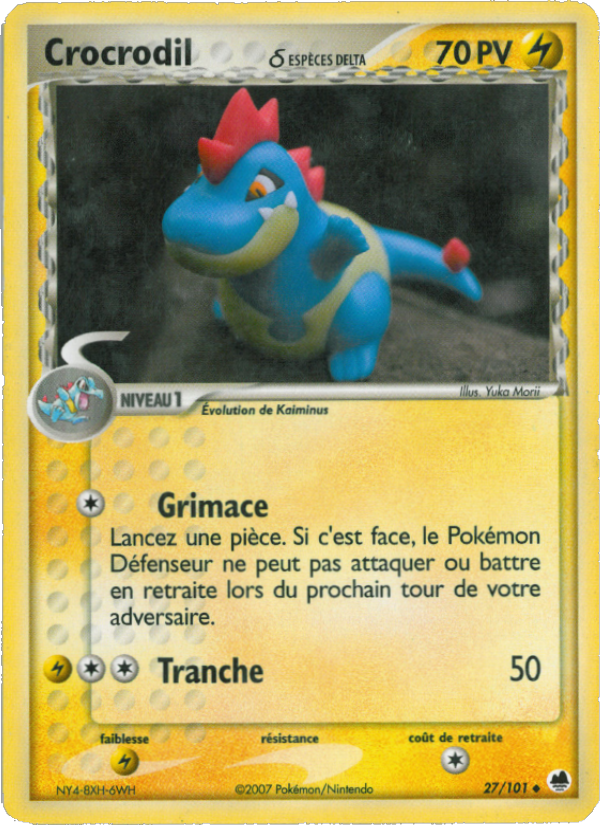 Crocrodil δ 27 — EX Dragon Frontiers (French Pokémon TCG card)