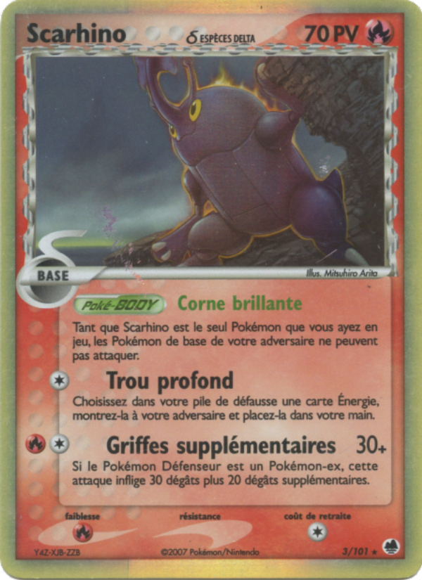 Scarhino δ 3 — EX Dragon Frontiers (French Pokémon TCG card)