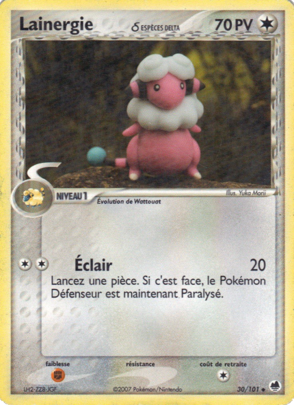 Lainergie δ 30 — EX Dragon Frontiers (French Pokémon TCG card)