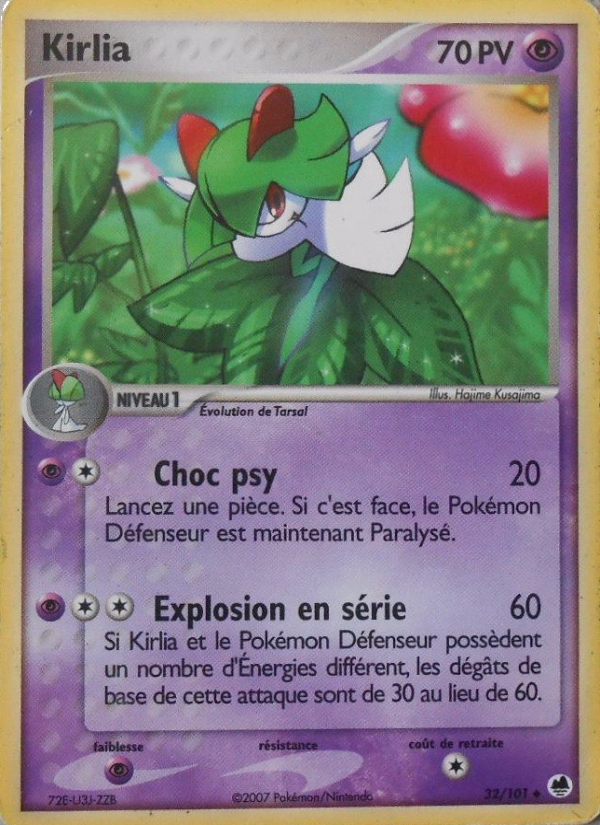 Kirlia 32 — EX Dragon Frontiers (French Pokémon TCG card)