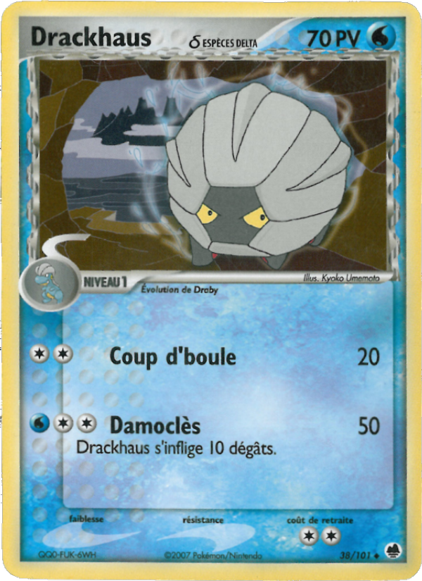 Drackhaus δ 38 — EX Dragon Frontiers (French Pokémon TCG card)