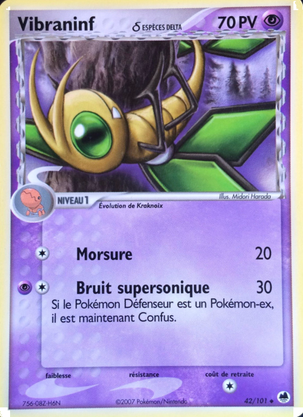 Vibraninf δ 42 — EX Dragon Frontiers (French Pokémon TCG card)