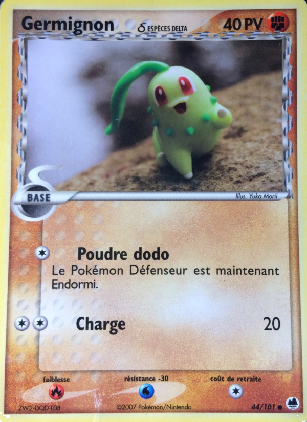 Germignon δ 44 — EX Dragon Frontiers (French Pokémon TCG card)
