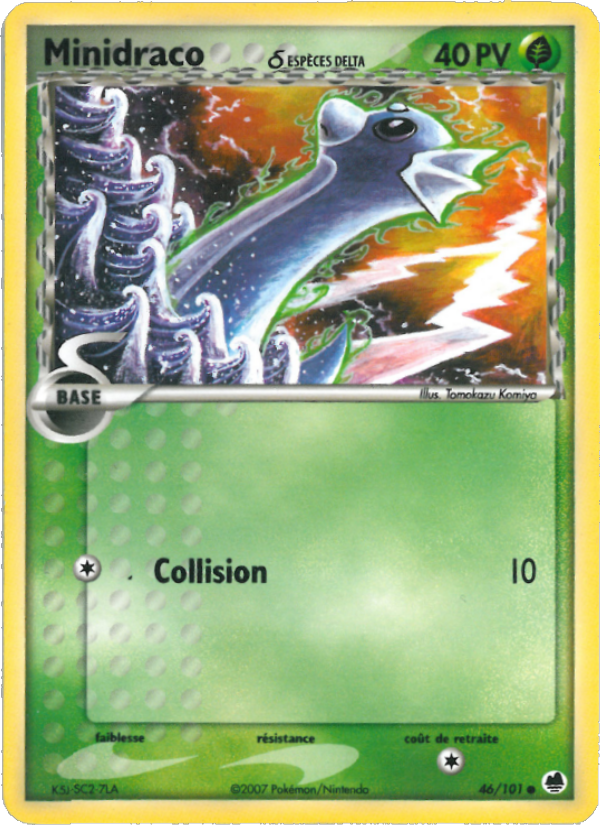 Minidraco δ 46 — EX Dragon Frontiers (French Pokémon TCG card)
