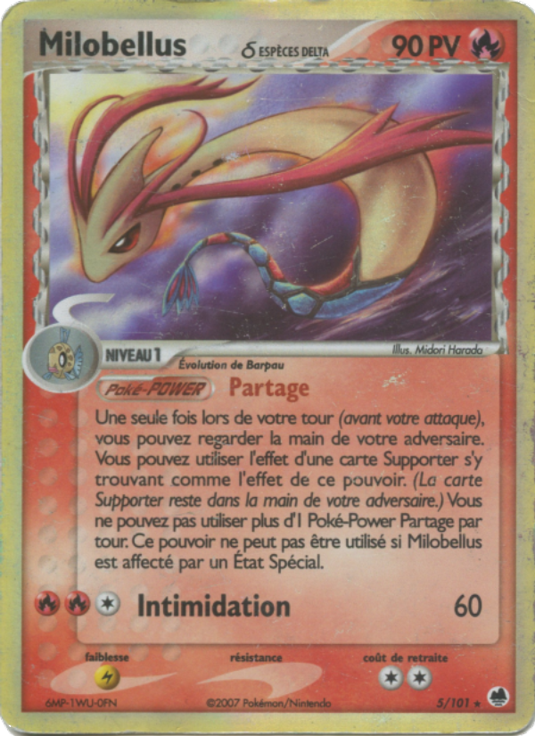 Milobellus δ 5 — EX Dragon Frontiers (French Pokémon TCG card)