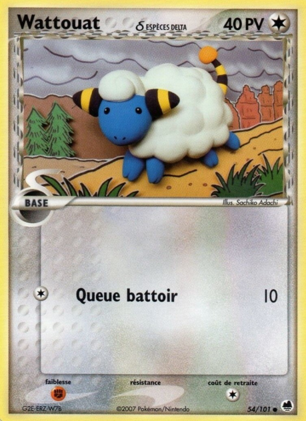Wattouat δ 54 — EX Dragon Frontiers (French Pokémon TCG card)