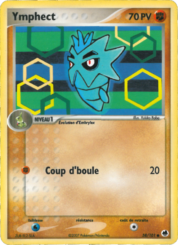 Ymphect 58 — EX Dragon Frontiers (French Pokémon TCG card)