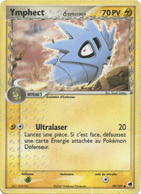 Ymphect δ 59 — EX Dragon Frontiers (French Pokémon TCG card)