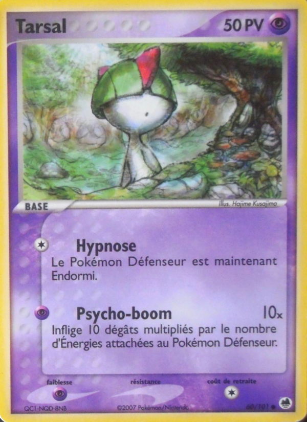 Tarsal 60 — EX Dragon Frontiers (French Pokémon TCG card)