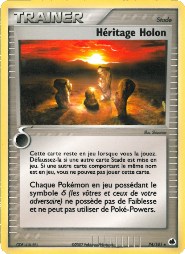 Héritage Holon 74 — EX Dragon Frontiers (French Pokémon TCG card)