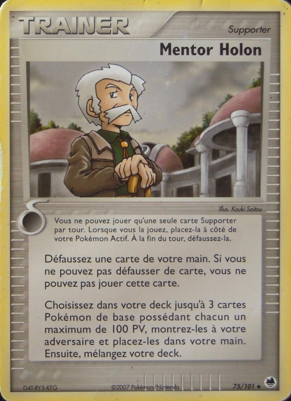 Mentor Holon 75 — EX Dragon Frontiers (French Pokémon TCG card)
