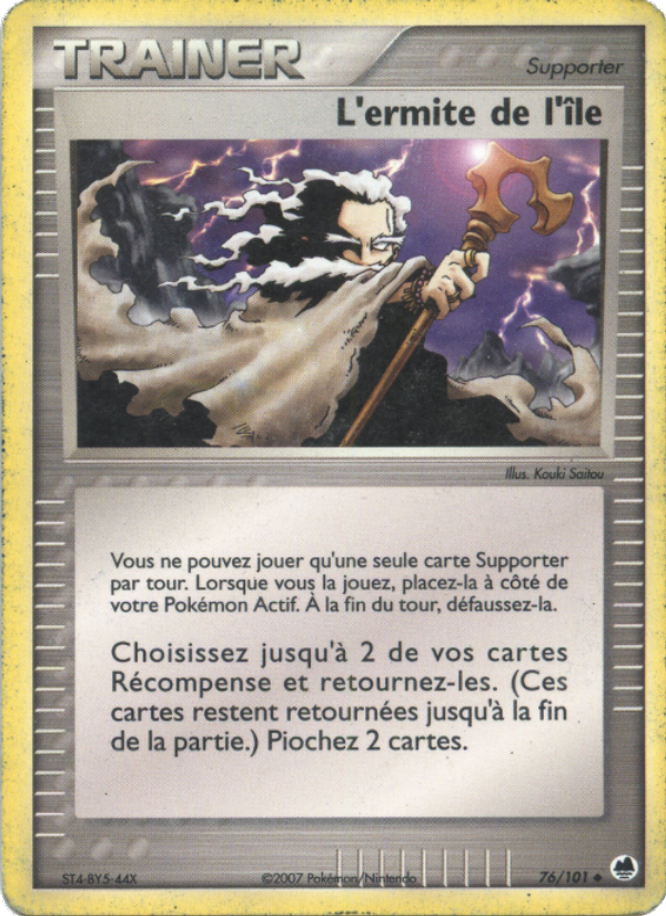 L'ermite de l'île 76 — EX Dragon Frontiers (French Pokémon TCG card)
