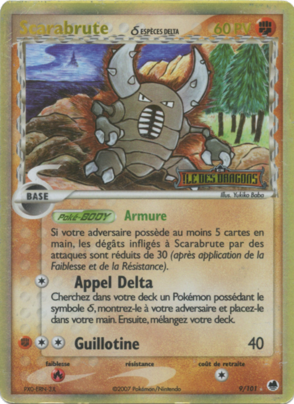 Scarabrute δ 9 — EX Dragon Frontiers (French Pokémon TCG card)